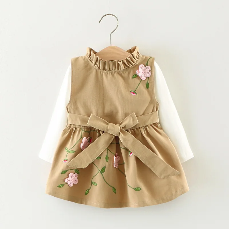Vestido princesse avec fleurs pour fillette – Ceremonie et bapteme elegante - imagen 2