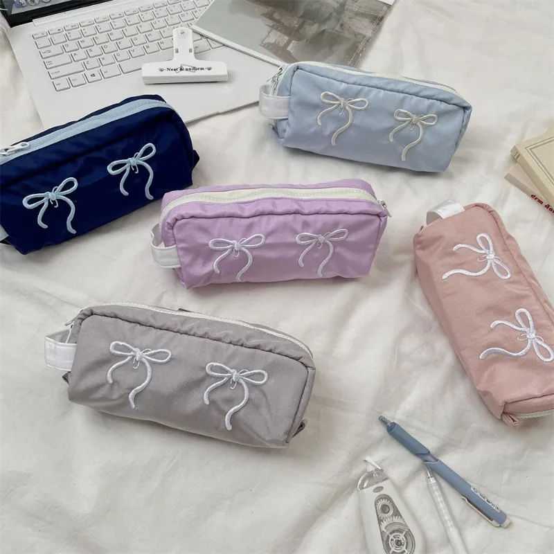 Estuche escolar grande con cremallera para niñas – Útil y resistente - imagen 3