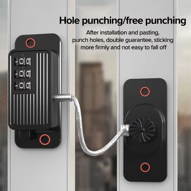 Candado de seguridad para bebé con cable y contraseña digital