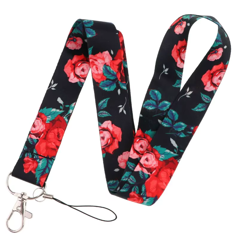 Cordón infantil con tarjeta de identificación – Flores - imagen 2