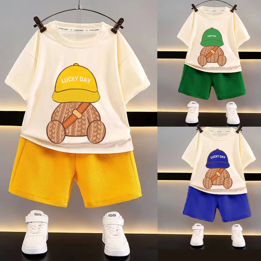 Conjunto de verano para niños: camiseta suelta y pantalón corto - imagen 5