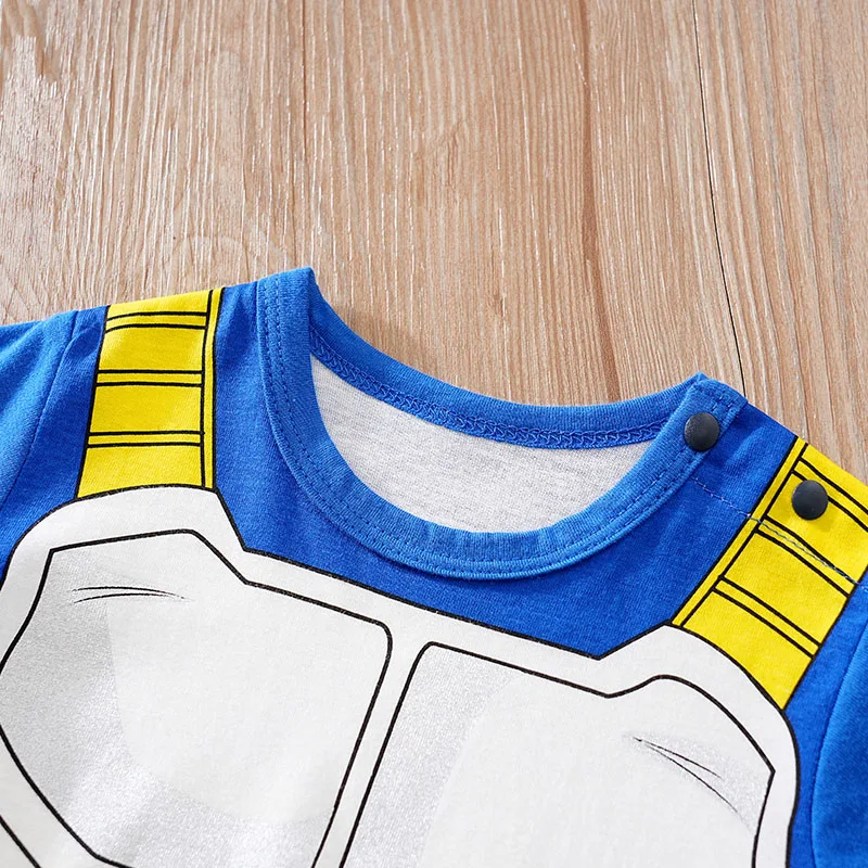 Pelele bebé recién nacido azul de una pieza, manga corta - imagen 5