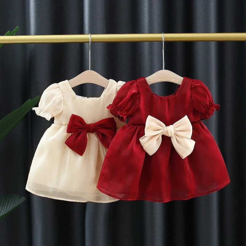 Vestido de verano para niña con lazo estilo princesa - imagen 4