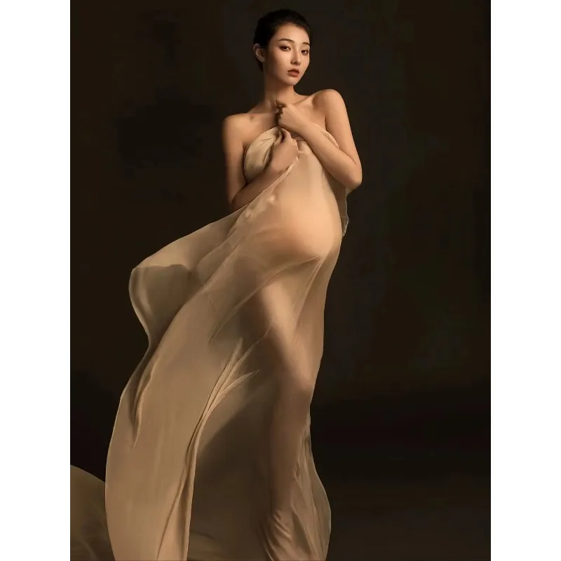Accesorios para fotos de maternidad con tul transparente y suave - imagen 5