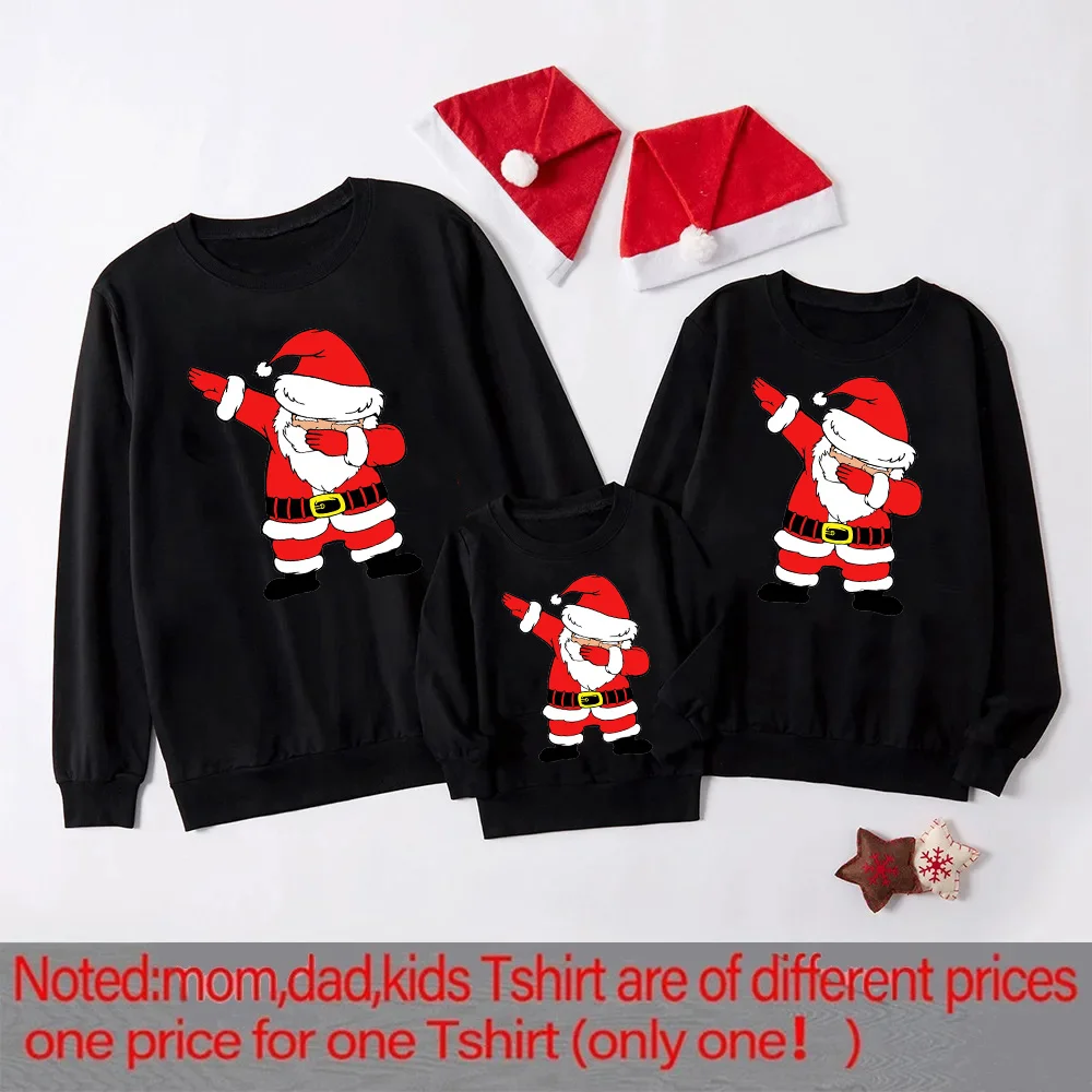 Sudadera con capucha navideña Papá Noel para niños y familia - imagen 5