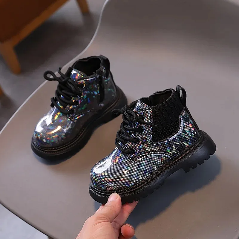 Botas cortas británicas de suela flexible para niña, invierno - imagen 3