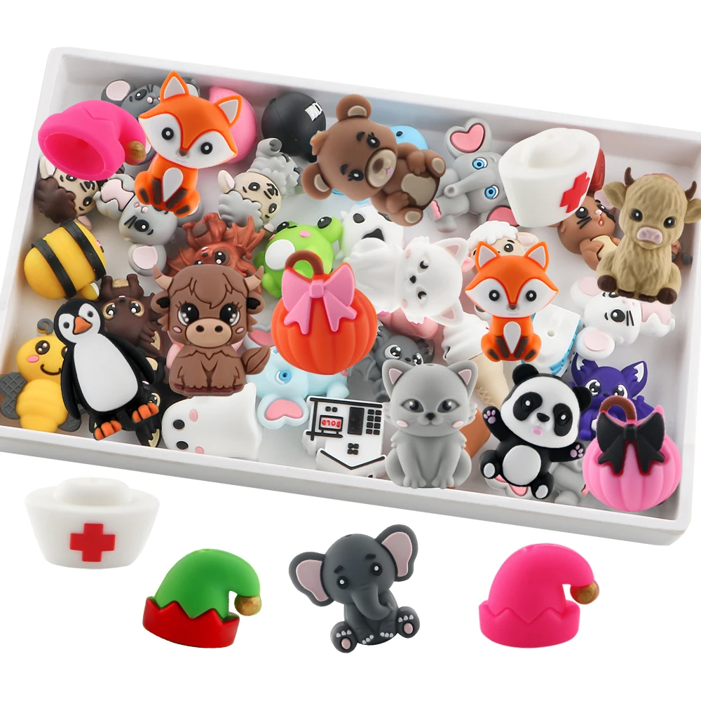 Kovict Cuentas de Silicona Animales 3D para Joyeria DIY - imagen 2