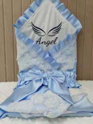 Manta para bebé personalizable tipo receptora para recién nacidos
