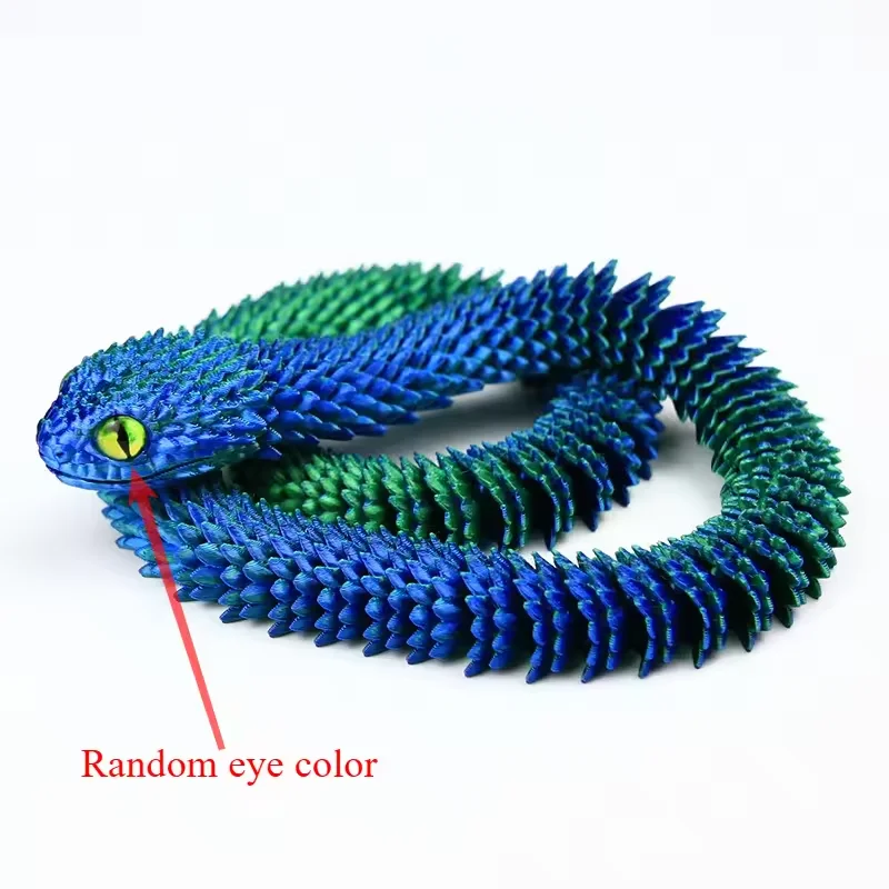 Serpiente articulada de juguete – Figura 3D realista para niños