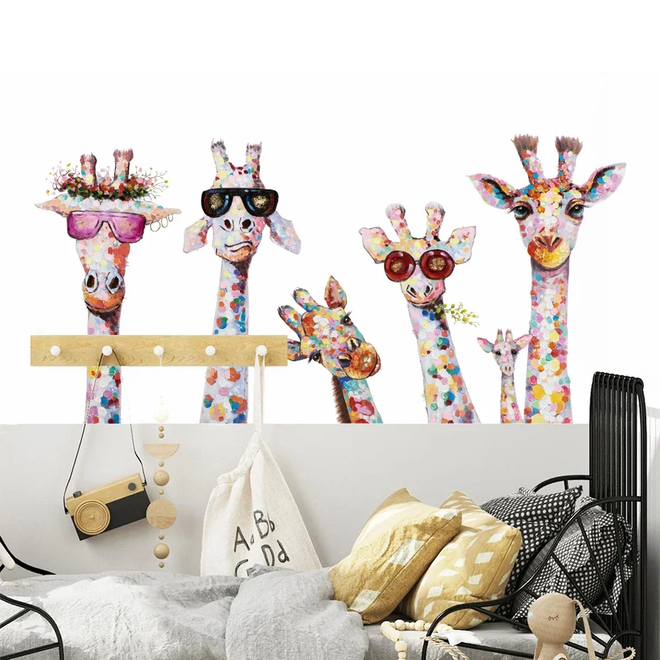 Calcomanías de pared con colores para guardería