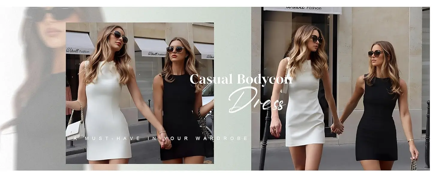 Look de fiesta con vestido mini ceñido
