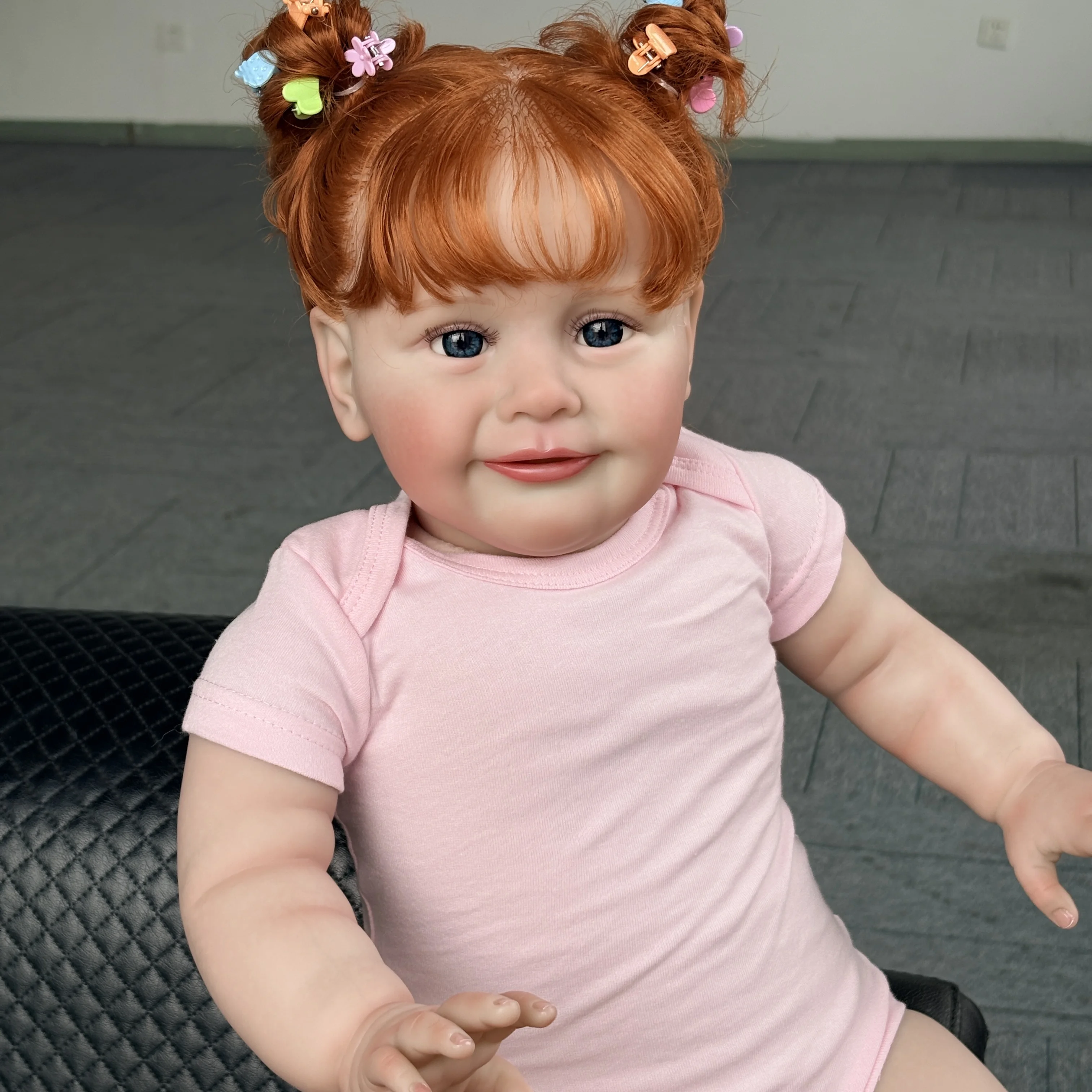 Muñeca reborn Zoe de tacto suave con piel pintada 3D