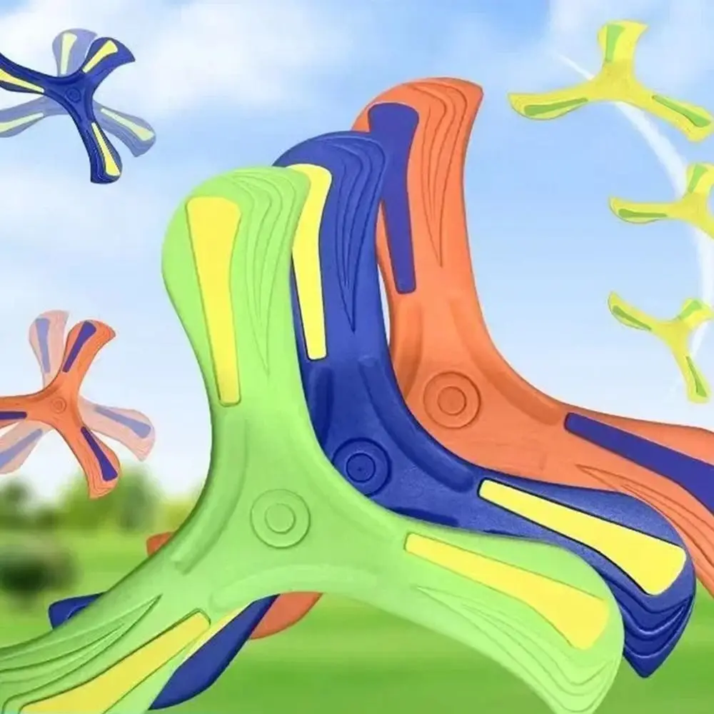Boomerang infantil de tres hojas para juego educativo y ocio - imagen 2