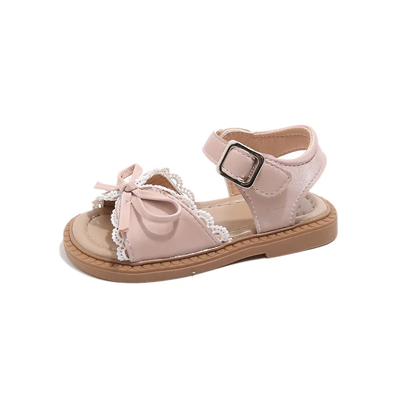 Sandalias de verano antideslizantes con encaje para niña - imagen 2