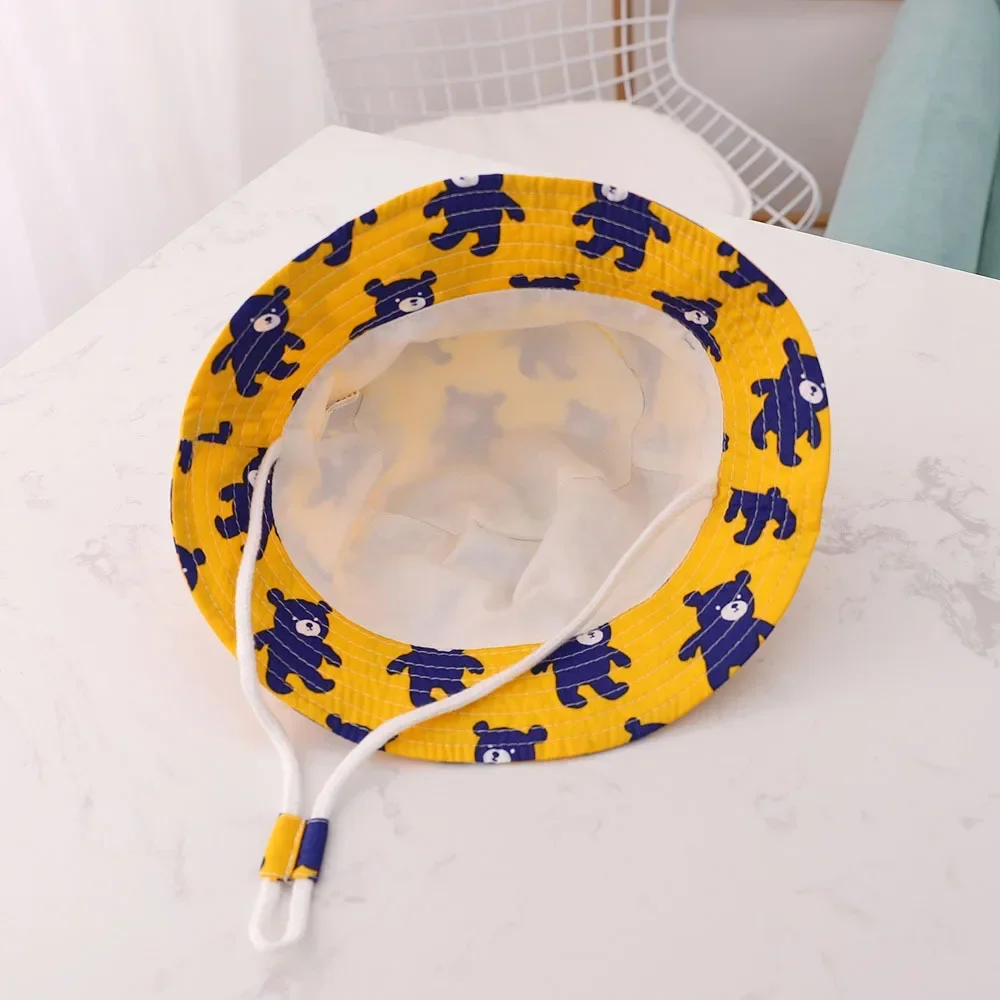 Sombrero de sol bebé unisex transpirable con cuerda anti‑viento - imagen 4