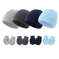 Conjunto gorro y guantes de algodón para bebé recién nacido