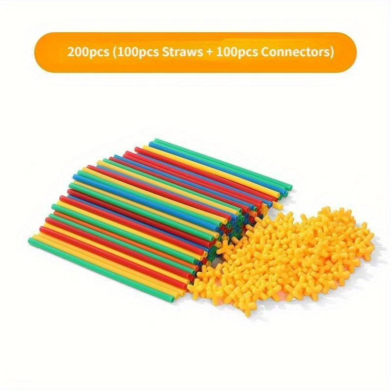 Juguetes de construcción con pajitas flexibles - imagen 2