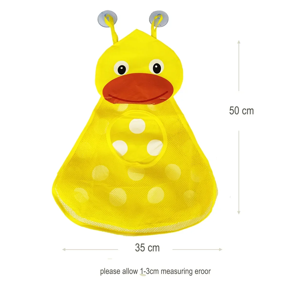 Bolsa de red para juguetes de baño con ventosas – Pato y rana incluidos - imagen 3