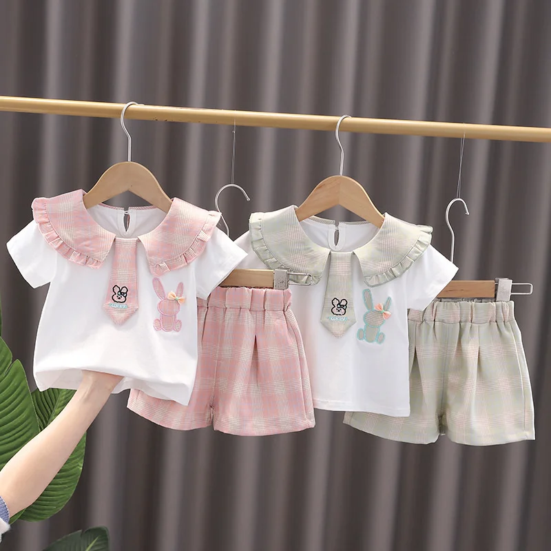 Camiseta y pantalón corto de algodón – vista frontal