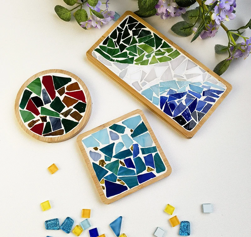 Posavasos niños bambú artesanal – Forma corazón - imagen 3