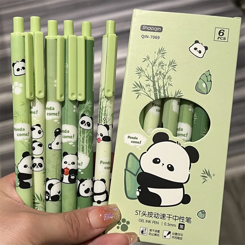 Bolígrafo infantil Panda tierno con corazón, tinta negra - imagen 4