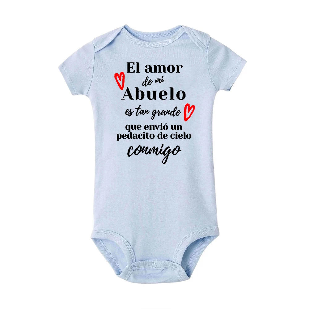 Body Bebé "El Amor De Mi Abuelo" Estampado Verano Unisex - imagen 5