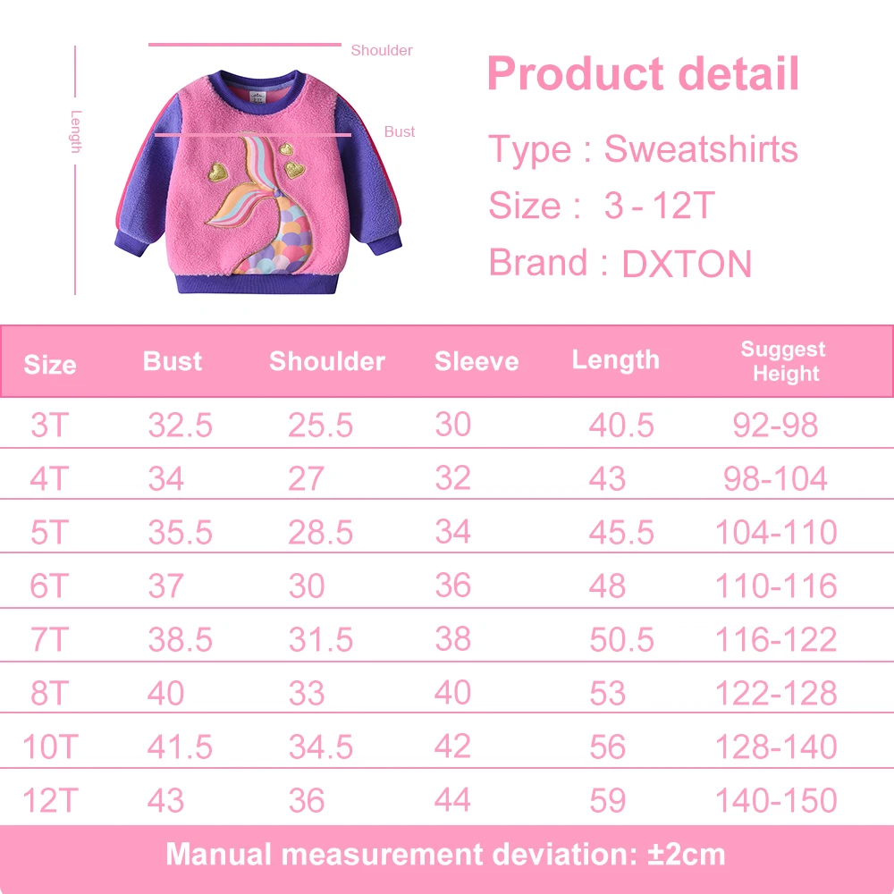 Sudadera polar DXTON con diseño de sirena en el frontal