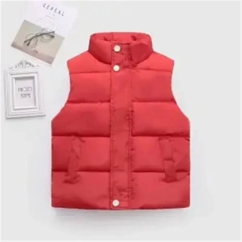 Chaleco de algodón con cuello alto para niño y niña – Invierno