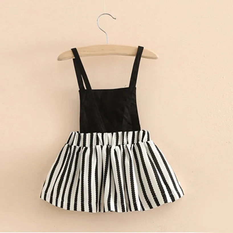 Vestido de verano para niña con tirantes y estampado gatos - imagen 2