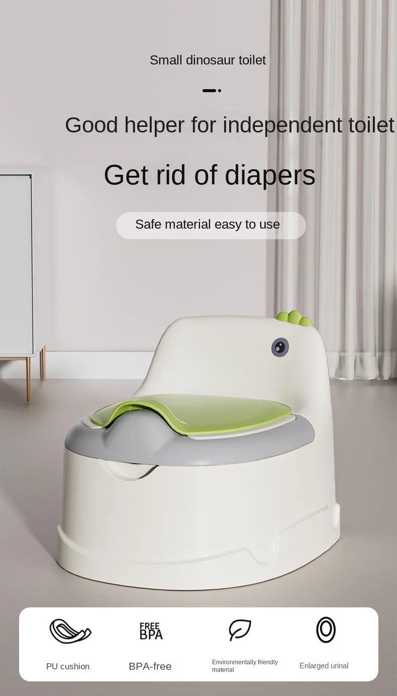 Asiento de inodoro infantil con respaldo azul