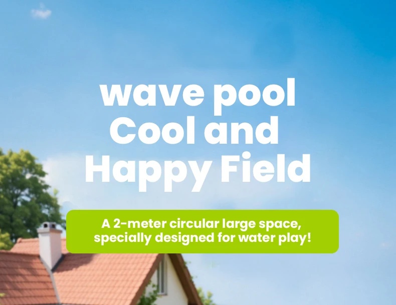 Piscina circular verde no inflable para niños