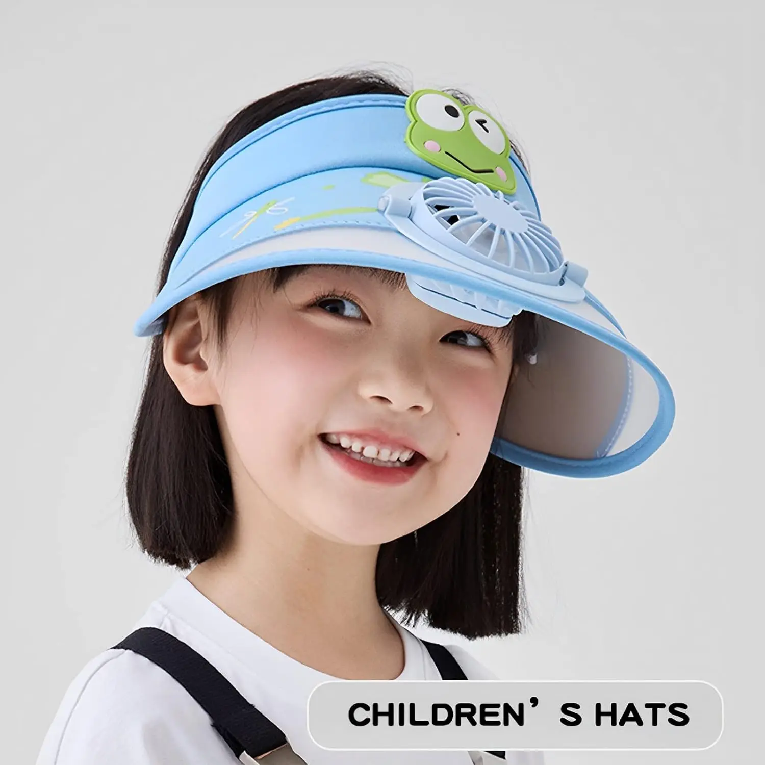 Visera con ventilador para niños - vista frontal