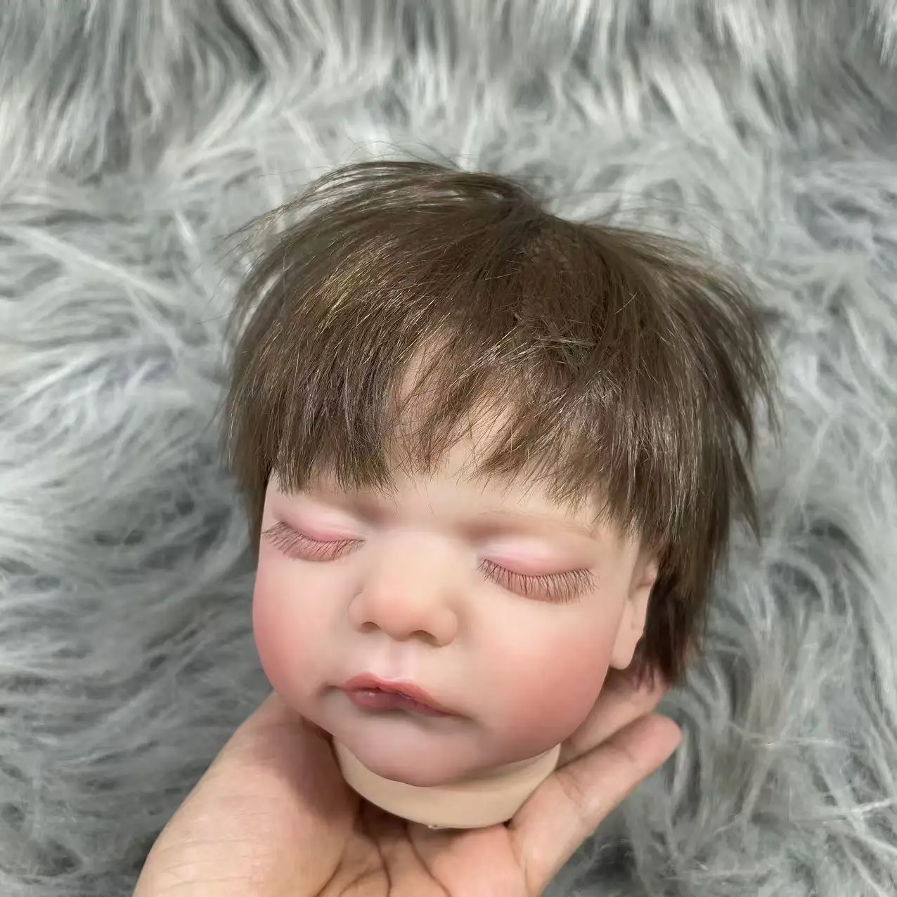 Muñeca Reborn Modelo Sam con pelo injertado 3D y venas realistas - imagen 3