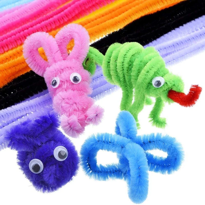 Barras giratorias de chenilla esponjosa para artesanía infantil - imagen 3