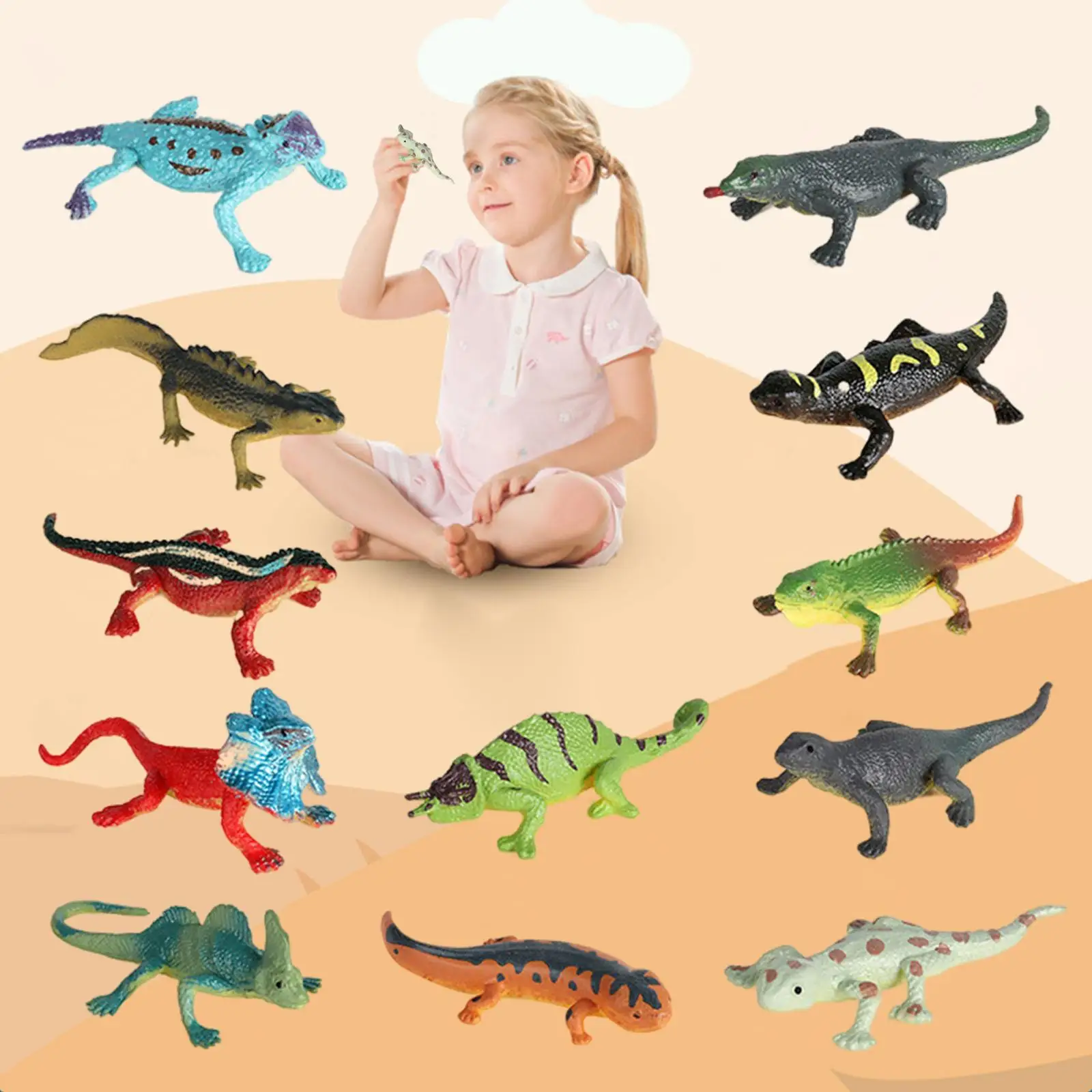 Varios animales en detalle