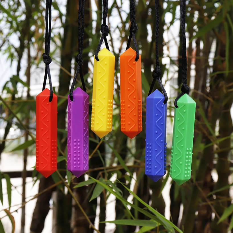 Collar masticable sensorial de silicona para niños con TDAH - imagen 3