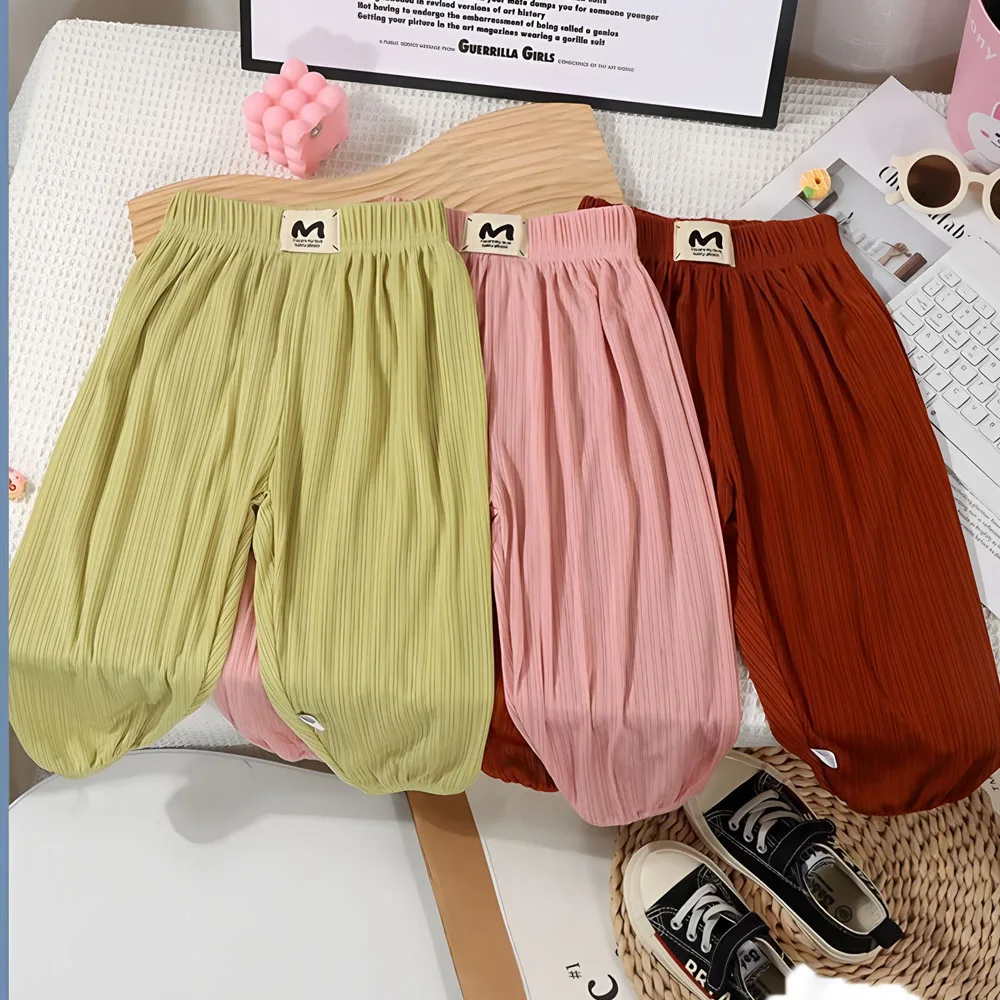 Pantalones finos de verano antimosquitos para bebé y niño - imagen 4