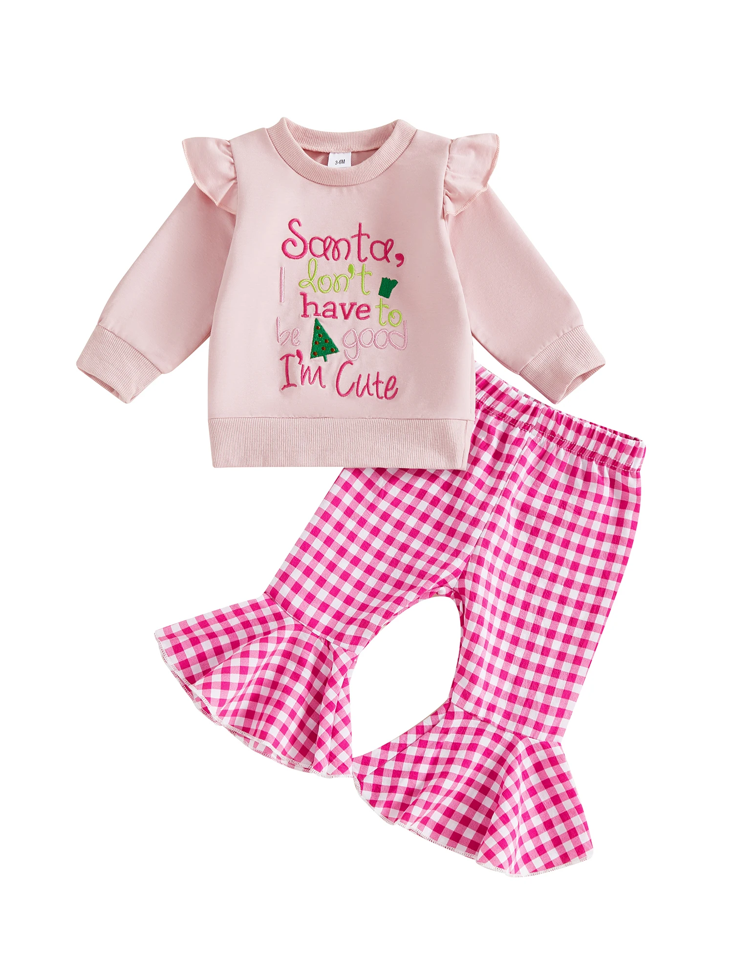Jersey con letras navideñas bordadas