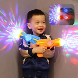 Pistola de juguete eléctrica con luces y música para niños
