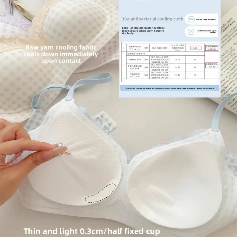 Ropa interior de encaje sin costuras ligera de verano para mujer - imagen 5
