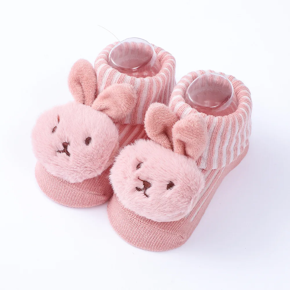 Calcetines para bebé recién nacido de algodón con dibujos de animales