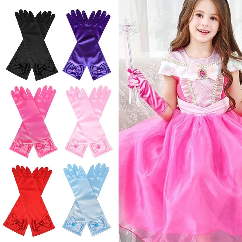 Vestido de novia para niña con guantes largos y manoplas - imagen 3
