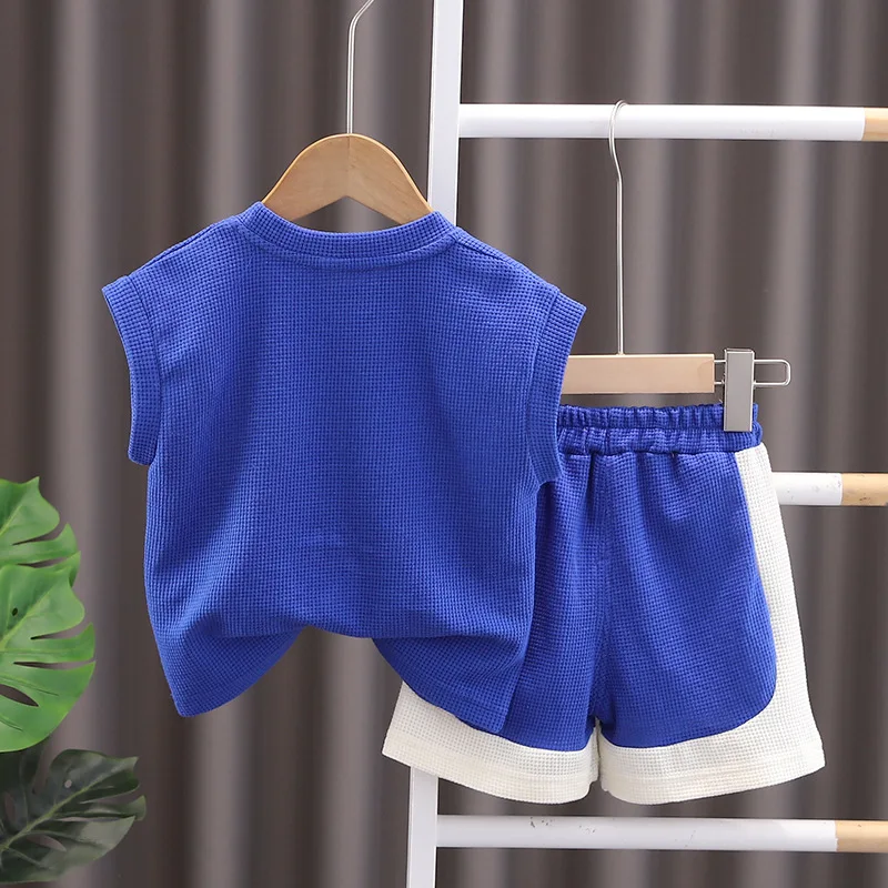 Conjunto verano para bebé niño: chaleco sin mangas y shorts - imagen 5