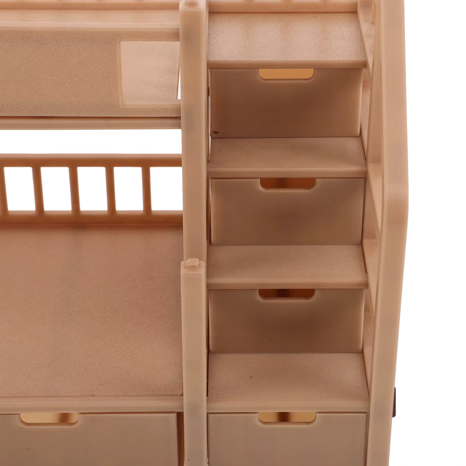 Detalle del estilo tipo madera y diseño de litera