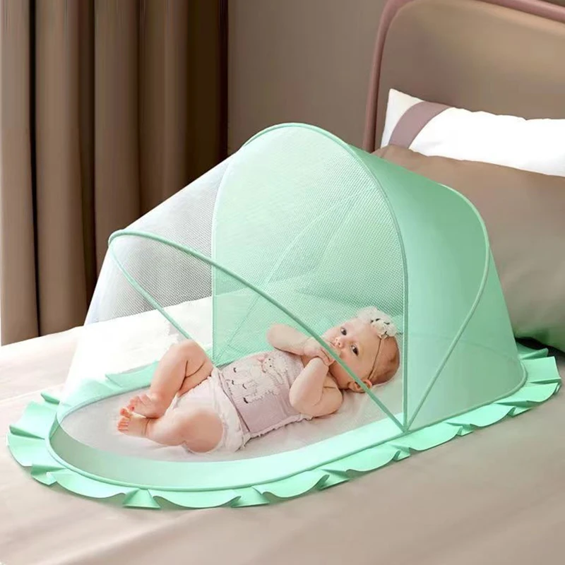 Mosquitera plegable transpirable para cuna de bebé - imagen 2