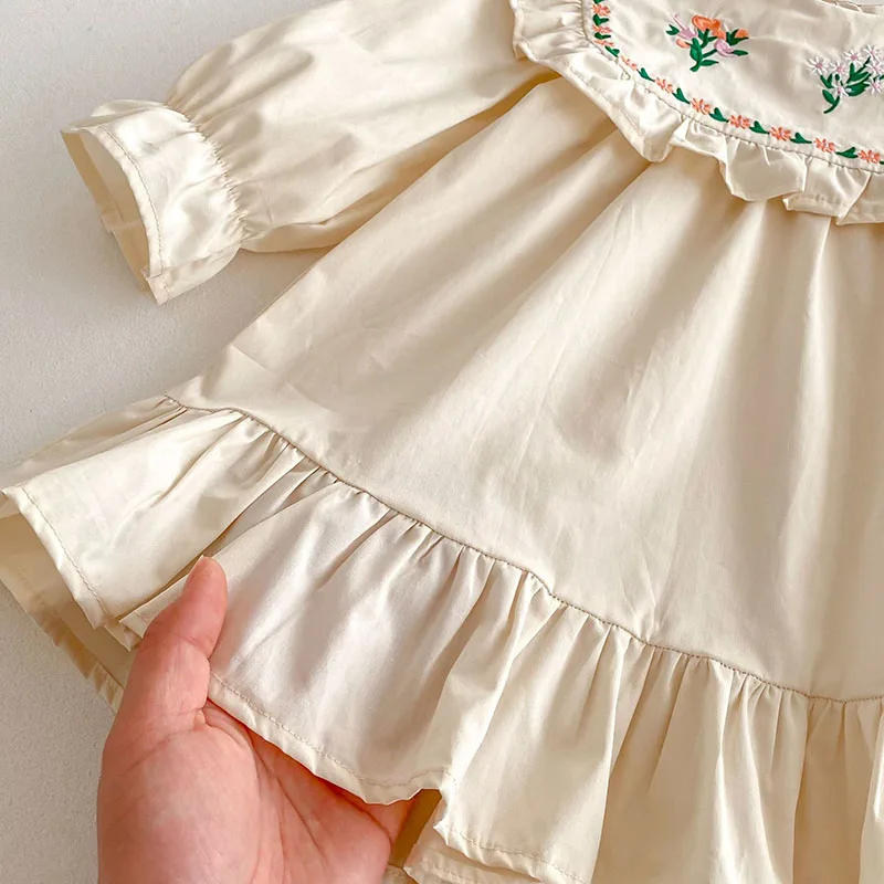 Vestido flores bordadas para niña MILANCEL – Primavera vintage - imagen 5