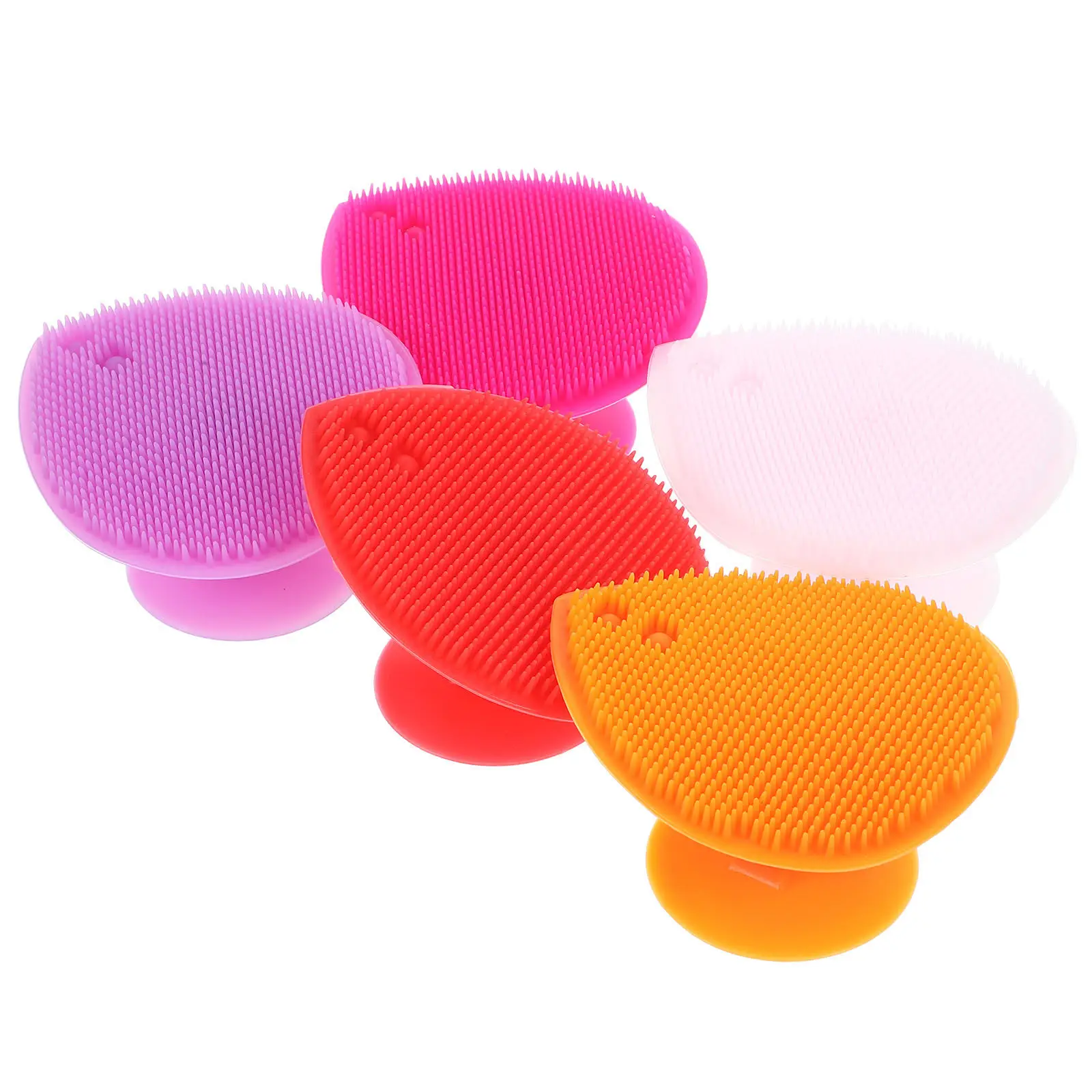 Cepillo de silicona multifunción con forma de corazón para bebé - imagen 4