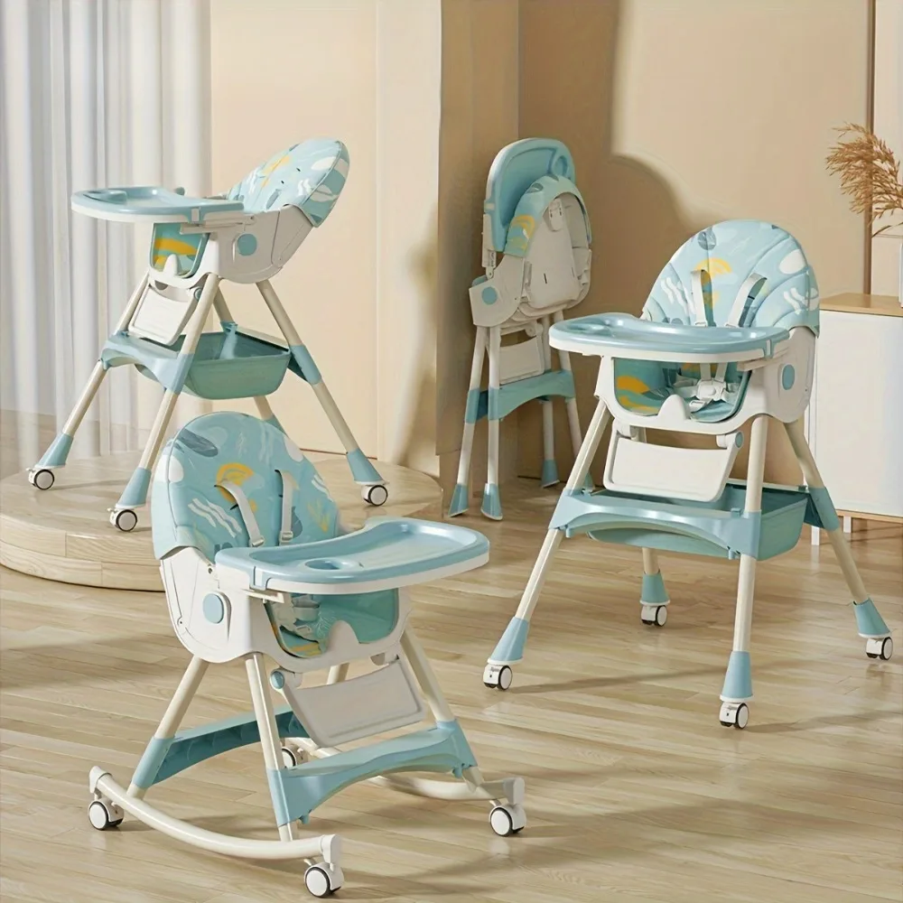 Trona convertible con mecedora y ruedas bloqueables - imagen 3