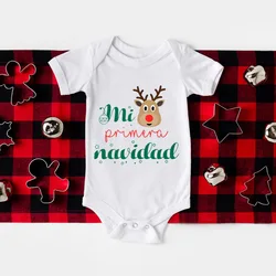 Body recién nacido "Mi Primera Navidad" – Traje bautismo con motivos tradicionales