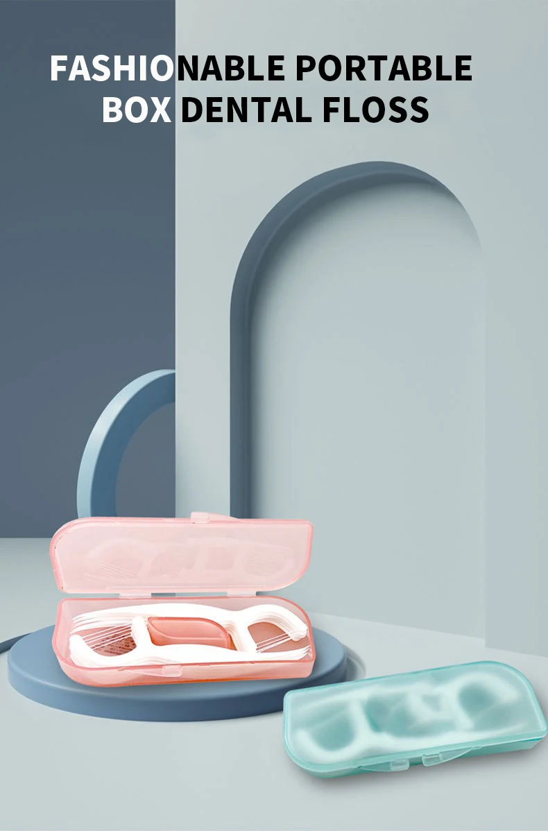 Caja de hilo dental lujo ultrafino - vista frontal